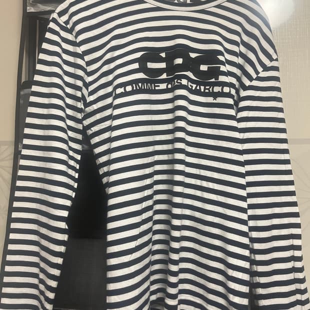 Cdg 스트라이프 티셔츠 