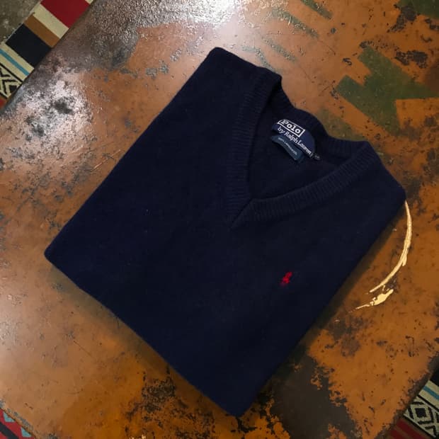폴로랄프로렌 네이비 울 니트 남성 97 여성 55 66