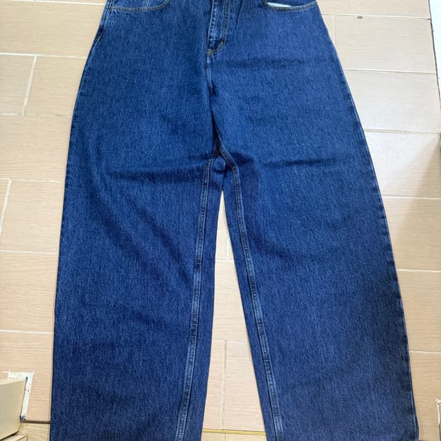 칼하트 WIP 브랜돈 팬츠 블루 스톤 워시드