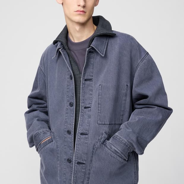 유니클로u 오버사이즈컬러데님