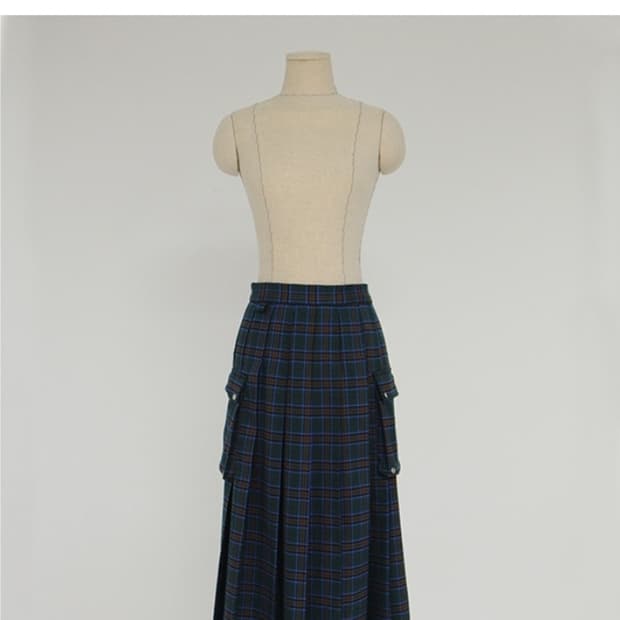 freckle 체크스커트