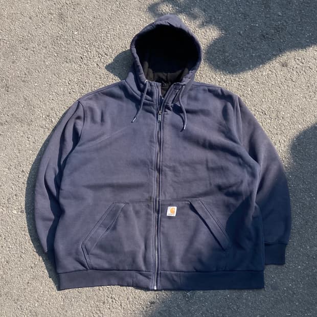 실측 3XL) 칼하트 레인 디펜더 후드집업