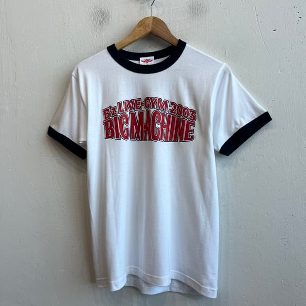 B'z live gym 2003 BIG MACHINE 반팔 링거티 S