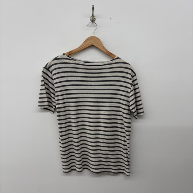 세인트 제임스 단가라 반팔 티셔츠 스트라이프 여성 L