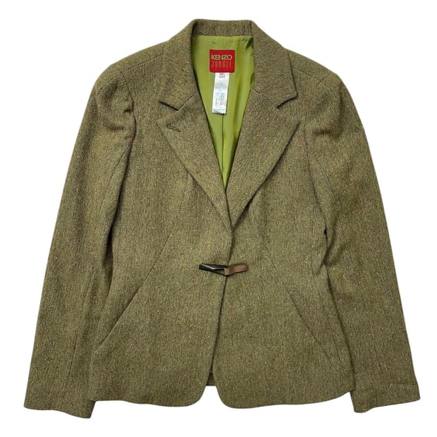 겐조 울 트위드 블레이저