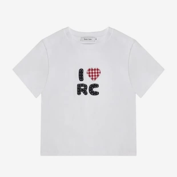 락케이크 Cheak Heart top white 