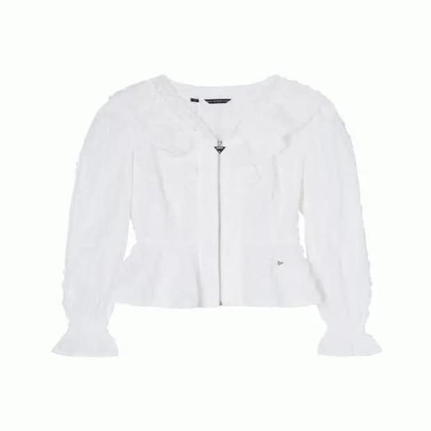 Guess 게스 레이스 블라우스 집업