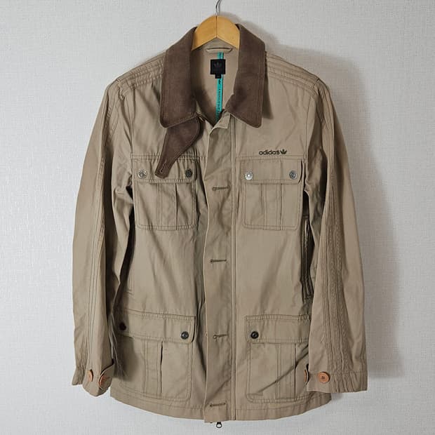 00s 아디다스 사파리 헌팅 초어코트 사파리자켓 멀티포켓 95 빈티지