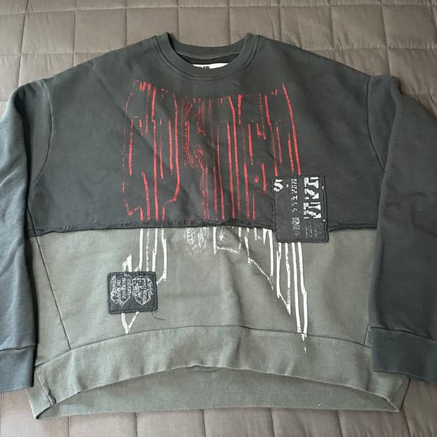 SP5DER DIFFUSED COLLEGIATE 크루넥 M