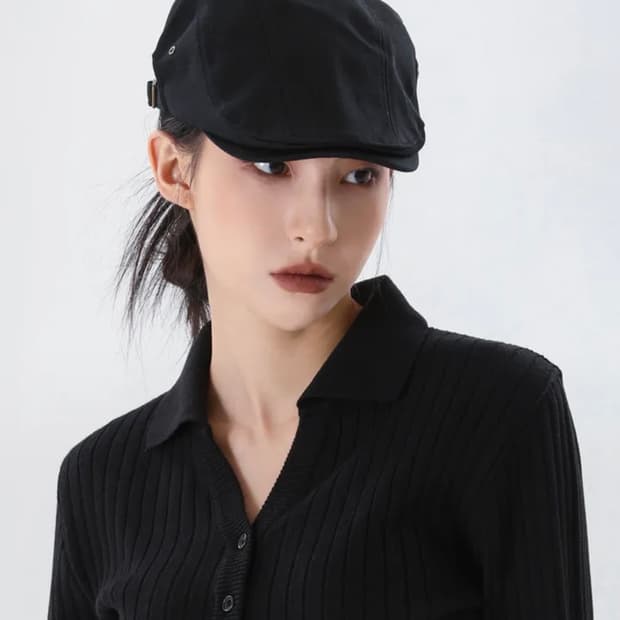 블랙업 헌팅캡