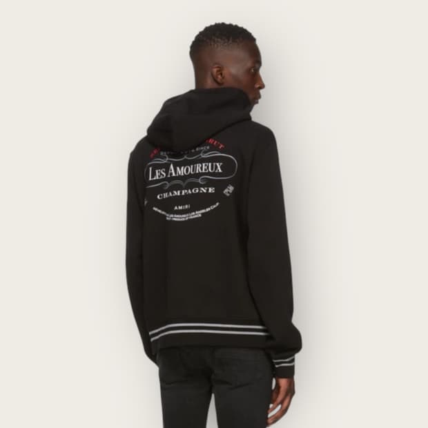L/ 아미리 Les Amoureux 백로고 후드티