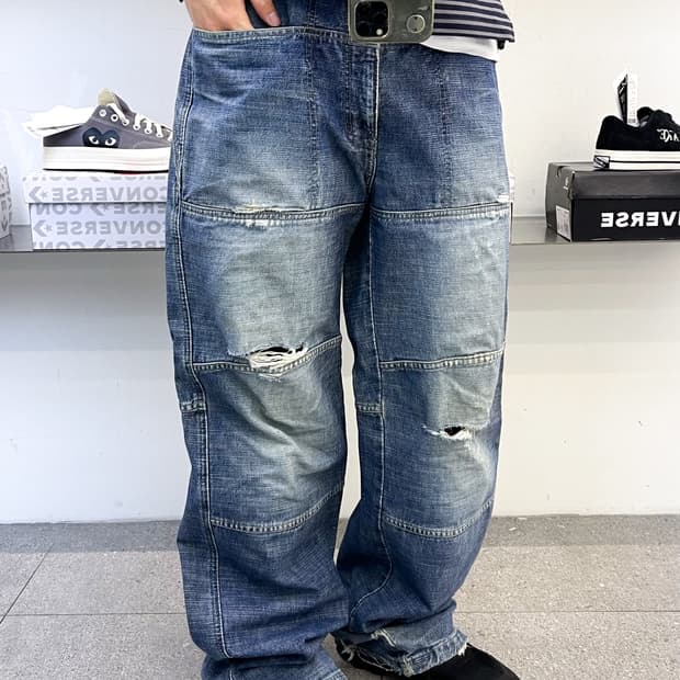 마리 프랑소와 저버 90s 디스트레스드 데님 팬츠