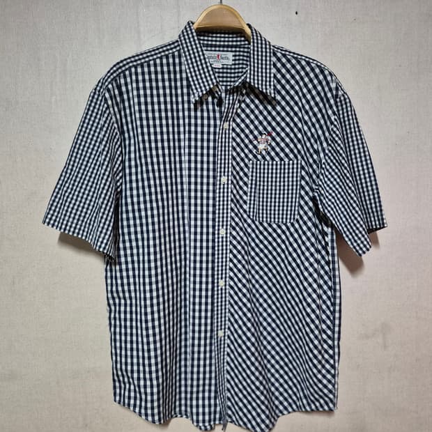 캡틴산타 체크반팔셔츠( XL)