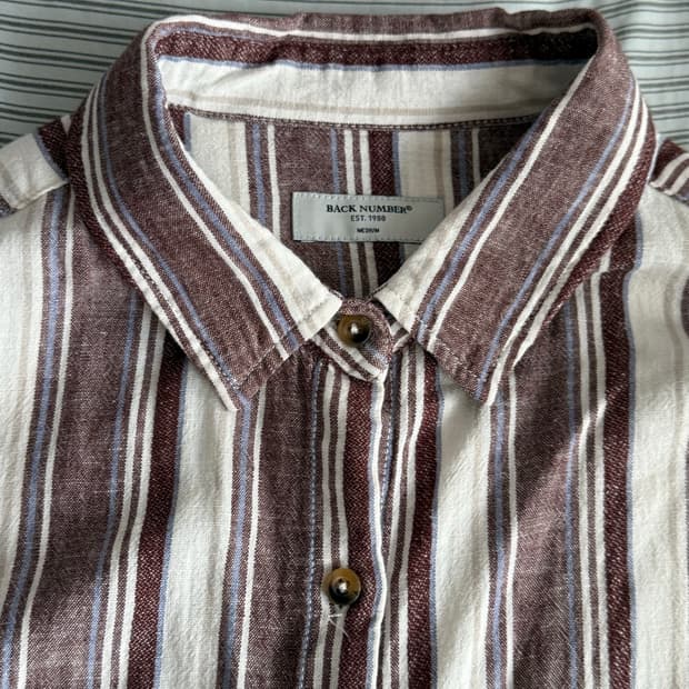 [Back Number] 스트라이프 셔츠 M