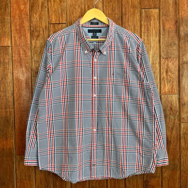 타미힐피거 체크셔츠