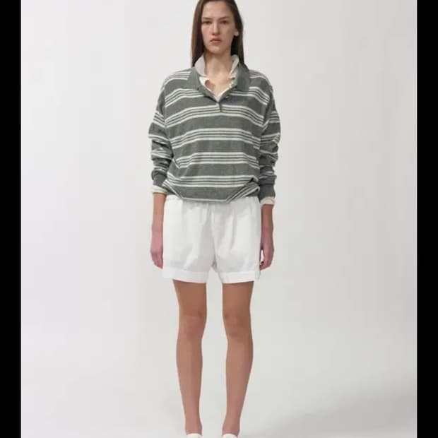 낫띵리튼 Kevin stripe pullover (Gray)