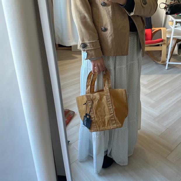 [SHIMOYAMA] waxed cotton reusable bag