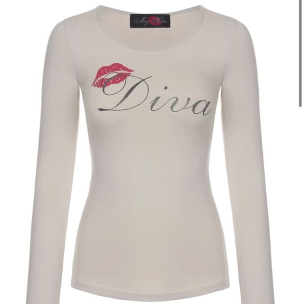 Glam Diva Kiss T Shirt  갸루 티셔츠 