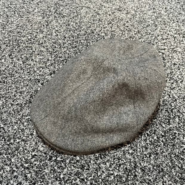 빈티지 울 헌팅캡 그레이