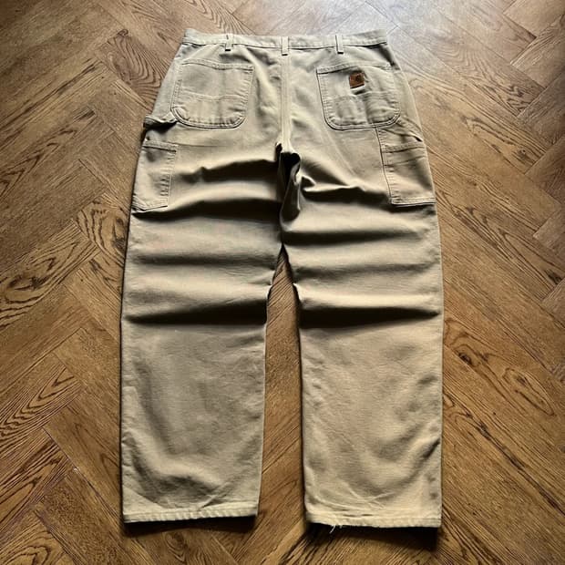 [38]칼하트 USA 데저트 탄 싱글니 캔버스 워크팬츠