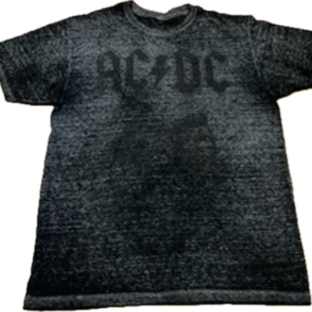 ac/dc 그래픽 반팔티셔츠