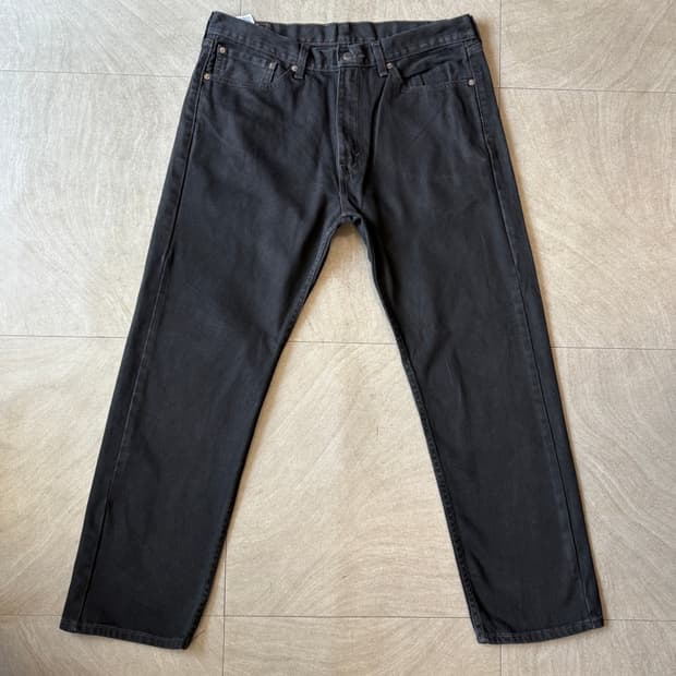 리바이스 정품 505 데님 블랙 팬츠 바지