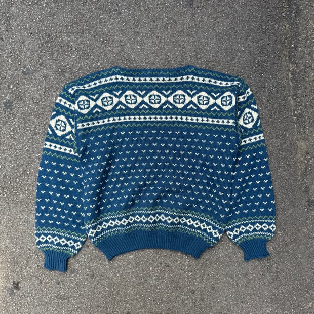 빈티지 패턴 니트