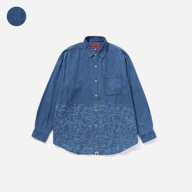 베이프 30주년 데님셔츠