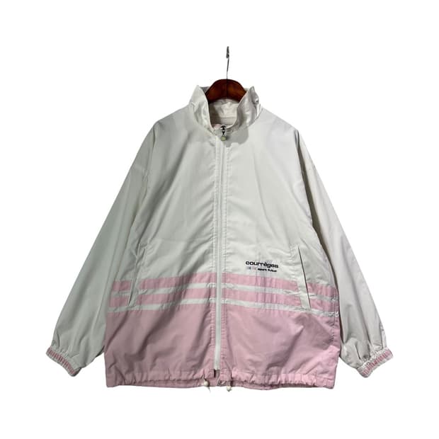 [Courreges] 90s 꾸레쥬 배색 로고 바람막이 자켓  