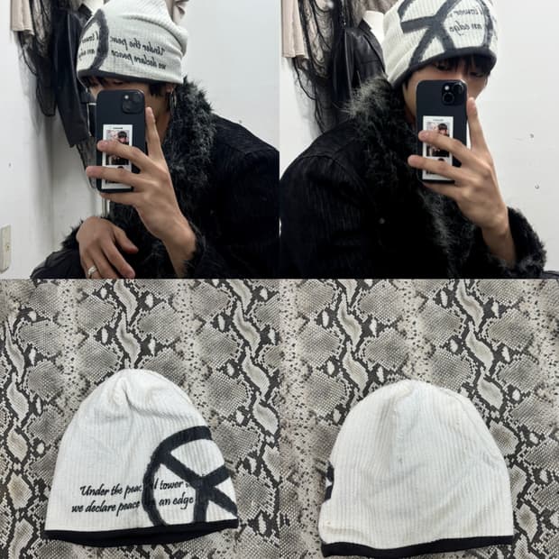4 Y2K Print Beenie (공용Free) 3.5