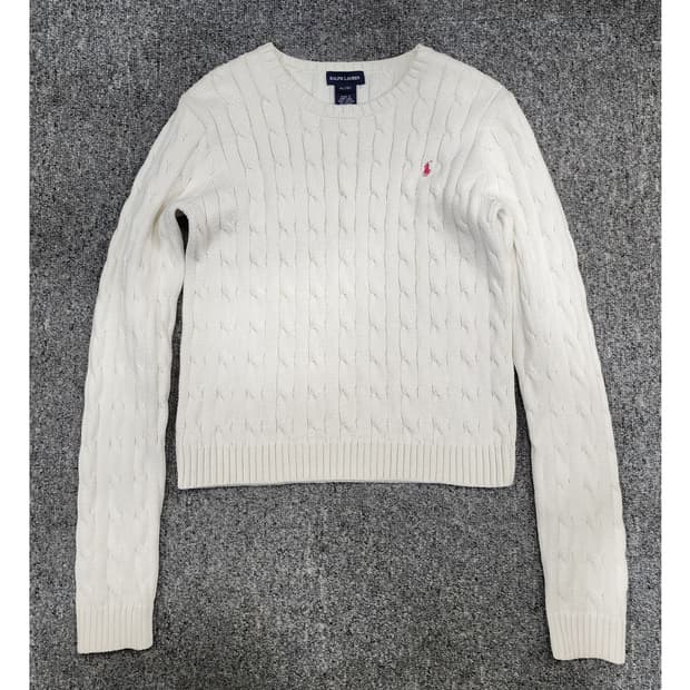 폴로 랄프로렌 꽈배기 케이블 니트 걸스 XL(16)