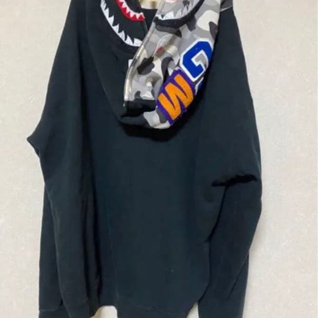 베이프 샤크 풀 집 후드