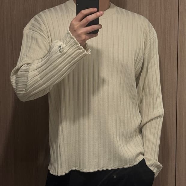 (L)렉토 볼드 립 롱슬리브 니트 / 렉토 골지 니트 / BOLD RIB