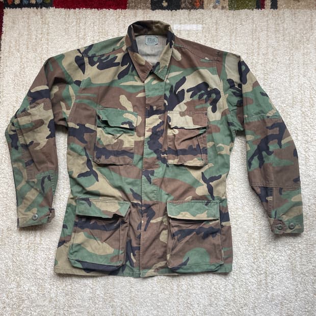 [M] 80s us army 지급 BDU 우드랜드 셔츠 자켓 