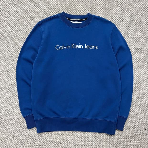 캘빈클라인진스 베이직 로고 맨투맨 v2437