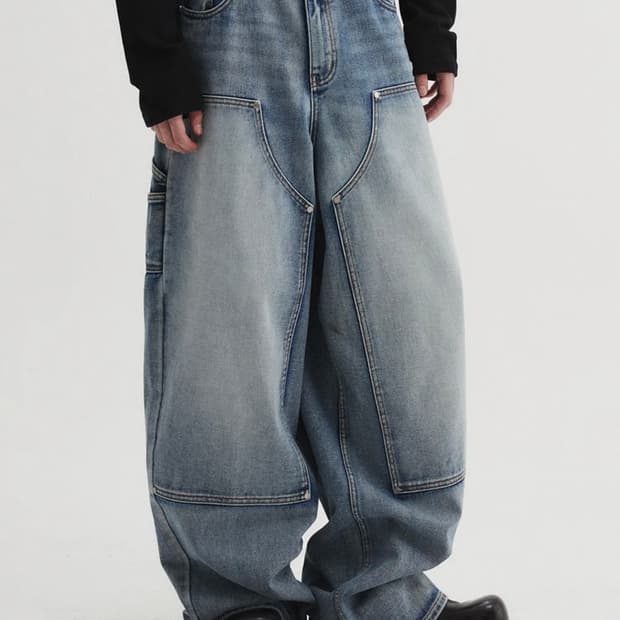 [L] dnsr 디앤써 브러쉬 카펜터 데님 팬츠