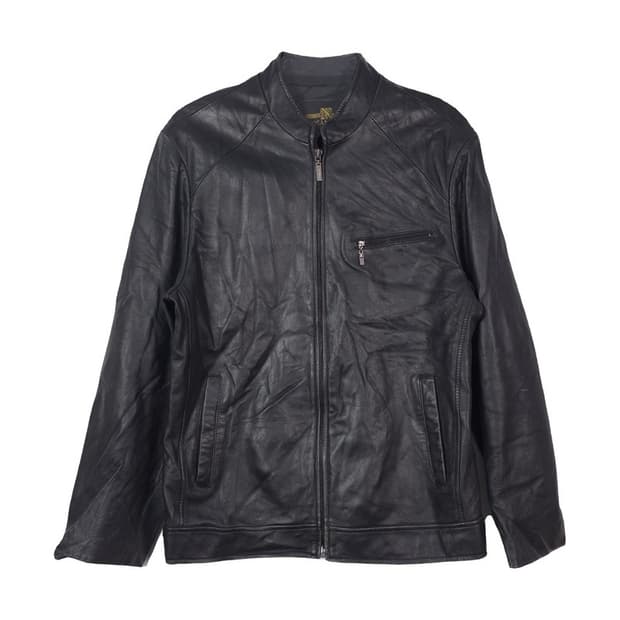 NOSAMOURS 리얼 램스킨 차이나카라 레더 자켓 105