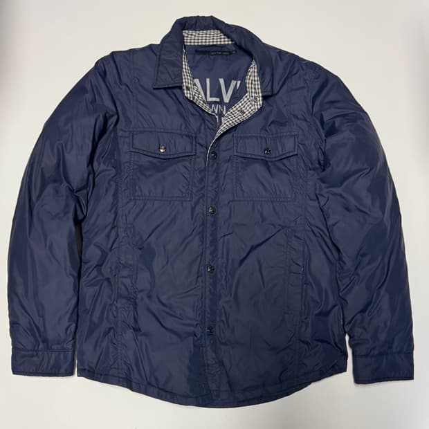 캘빈클라인 진스 커스텀 투포켓 다운 점퍼 자켓 XL 네이비