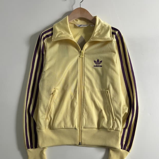 Adidas 아디다스 레몬 옐로우 퍼플 트랙탑