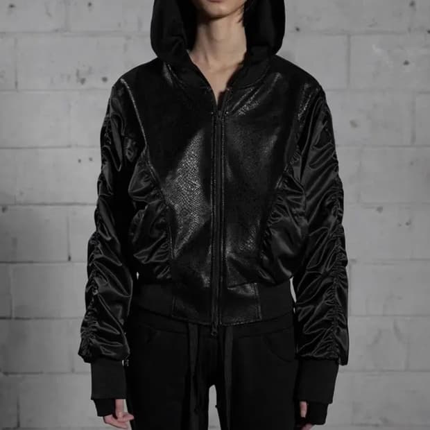 새상품)보헤미안서울 파이톤 셔링 마원 블루종 ma-1