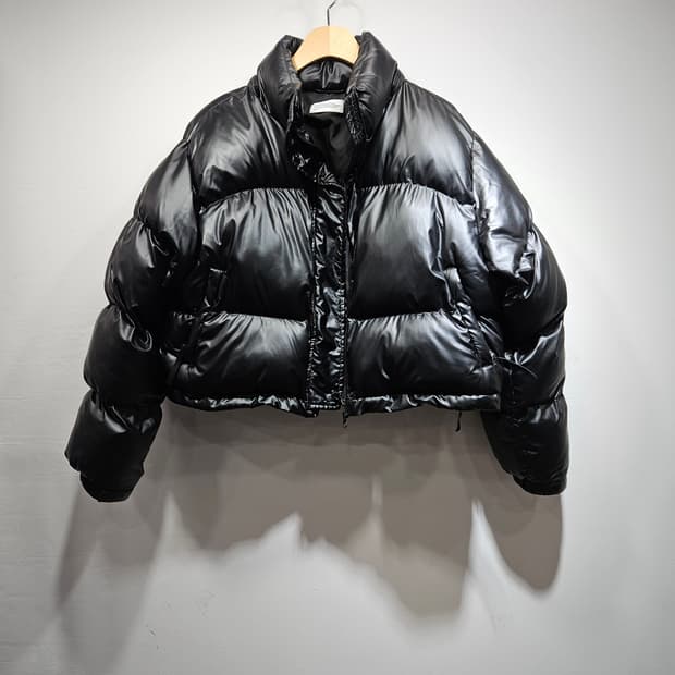 블랙 무광 크롭 숏패딩 Free (모자 없음)