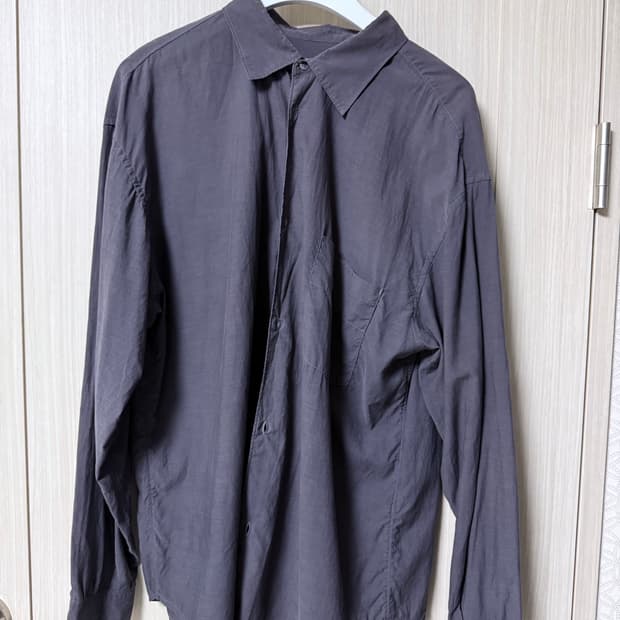 [3]폴리테루 23fw 텐코 셔츠 퍼플그레이 퍼그