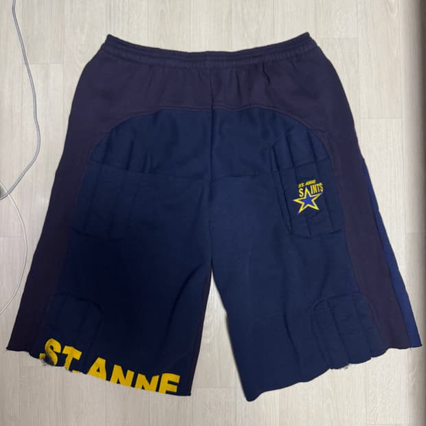 JOSHUA JAMAL PADDED SWEAT SHORTS NAVY