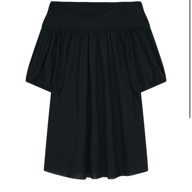 BACK RIBBON TOP - BLACK