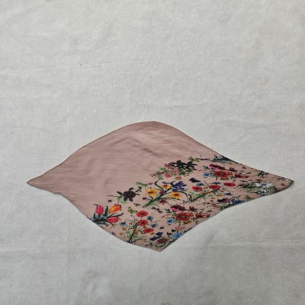 F 빈티지 여성 실크 스카프 0408Y