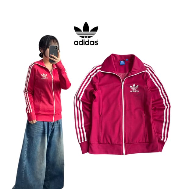 아디다스 유로파 핑크 트랙탑 져지