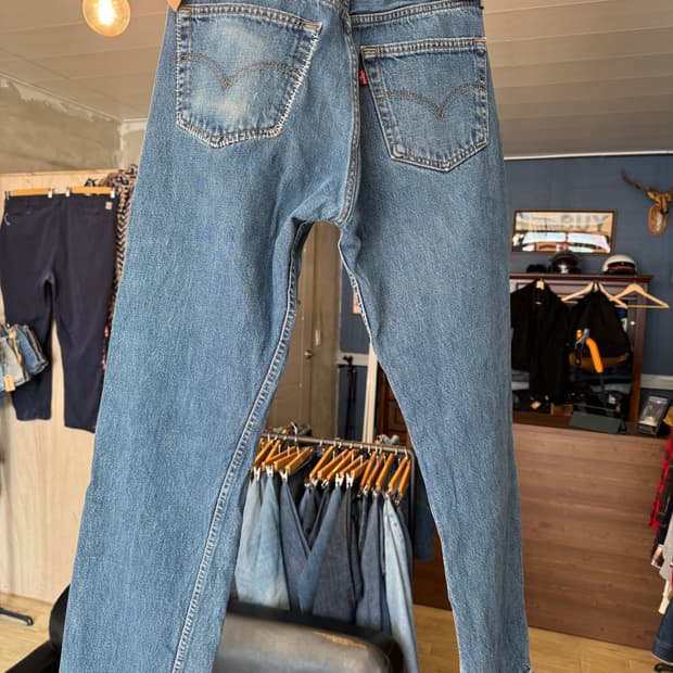  levi.s 501 32x30핸드메이 러닝 스티치