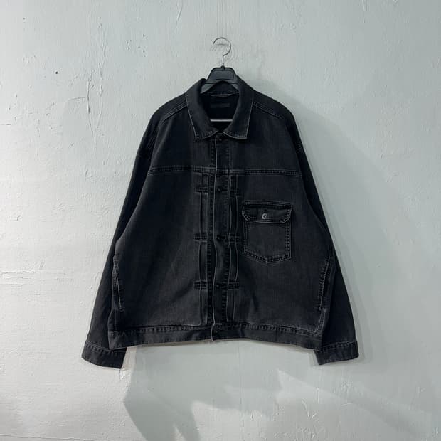 유니클로 데님 흑청자켓 3XL