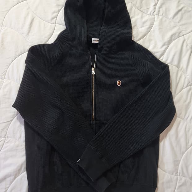 베이프 와플 후드집업