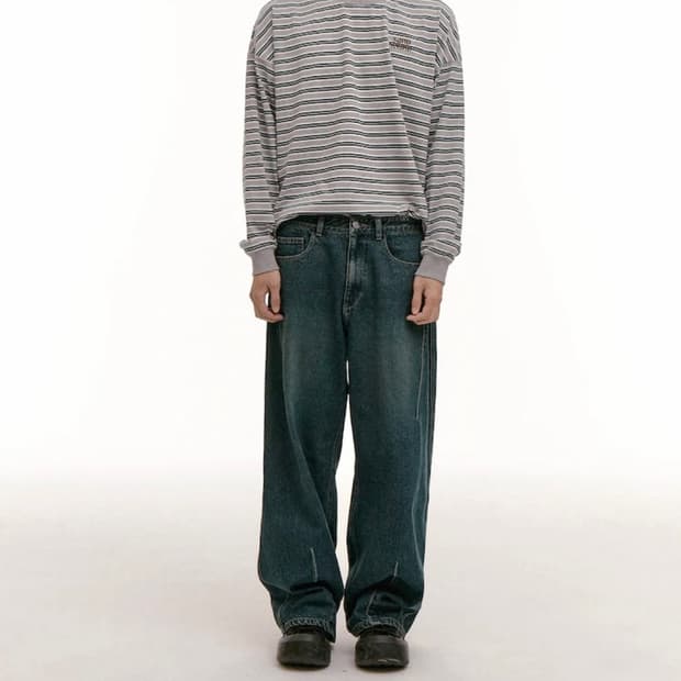 샌드사운드(Sandsound) 25ss 와이드 커브드 벌룬 팬츠